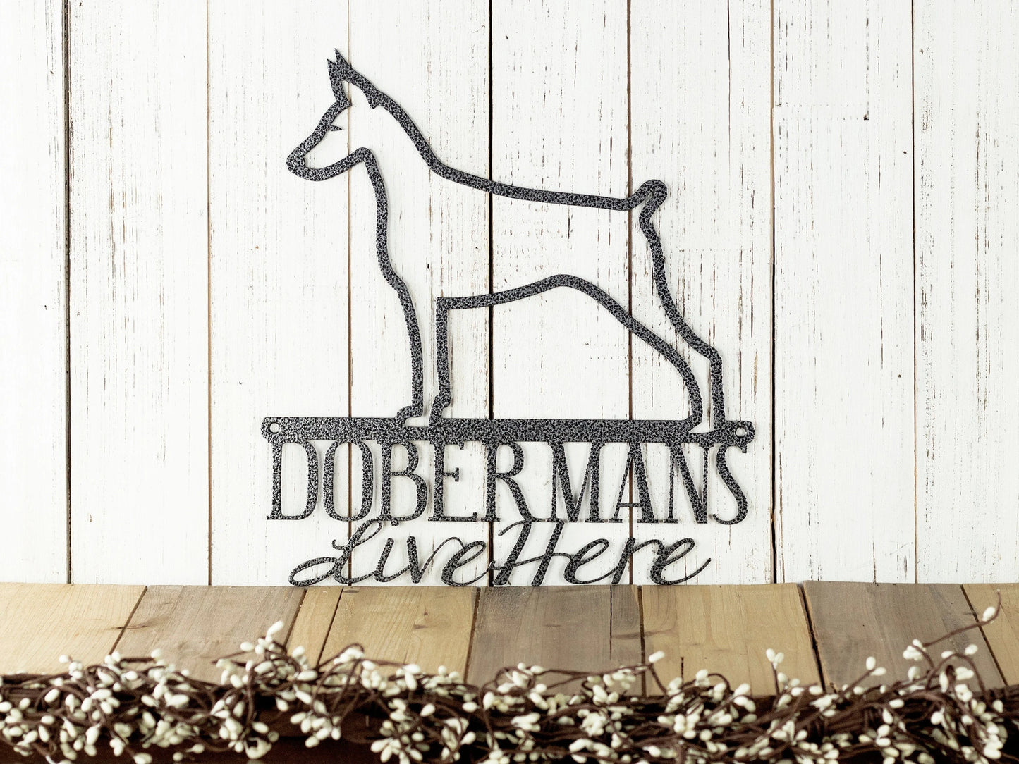 Doberman Metal Signs Beware Of Dog Sign Doberman Pinscher Dog Lover Gift Outdoor Signs Dog Sign Dog Decor