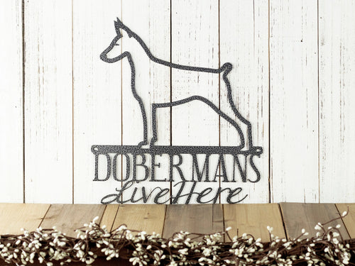 Doberman Metal Signs Beware Of Dog Sign Doberman Pinscher Dog Lover Gift Outdoor Signs Dog Sign Dog Decor