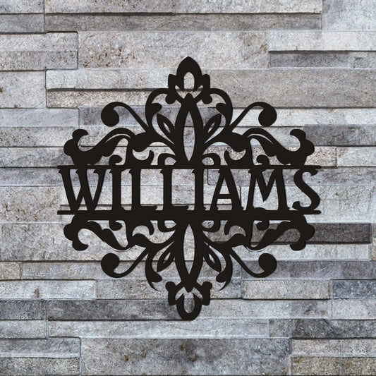 Family Name Metal Sign, House Number Sign, Metal Name Sign, Family Name Metal Sign, Custom Last Name - metal sign