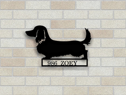 Dog Addressing Metal Wall Art, Customized Metal Sign, Metal Wall Hanging, Housewarming Gift, Home Decor - metal sign
