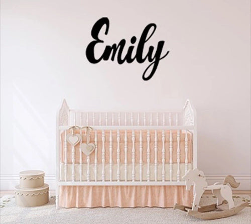 Child Name Sign Cut Metal Sign Wall Decor Metal Sign Metal Art