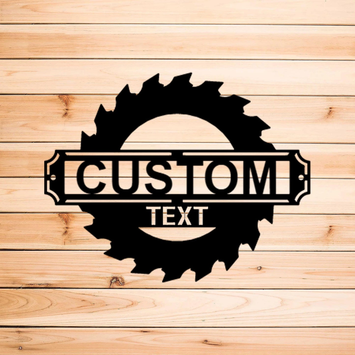 Sawmill Personalized Steel Wall Sign Art Gift For Birthday Father' Day Dad Husband Him He Shed Workshop Tool Shed Man Cave Laser Cut Metal Signs Custom Gift Ideas-2