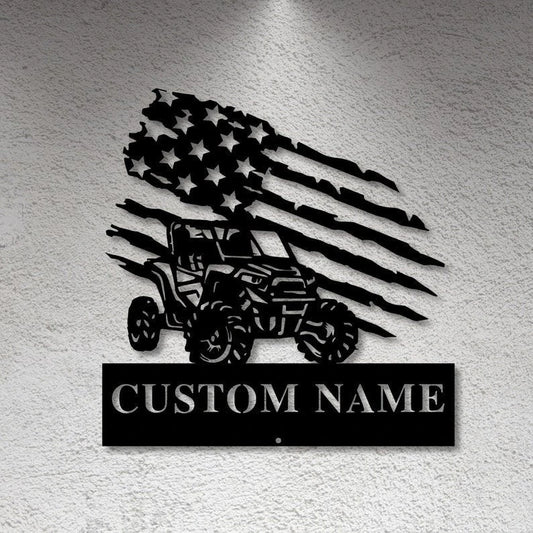 Personalized Atv Sign Custom Metal Sign Gift For Dad Personalized Sign Metal Sign Gift For Atv Lover Atv Gifts - 8 inches - metal sign