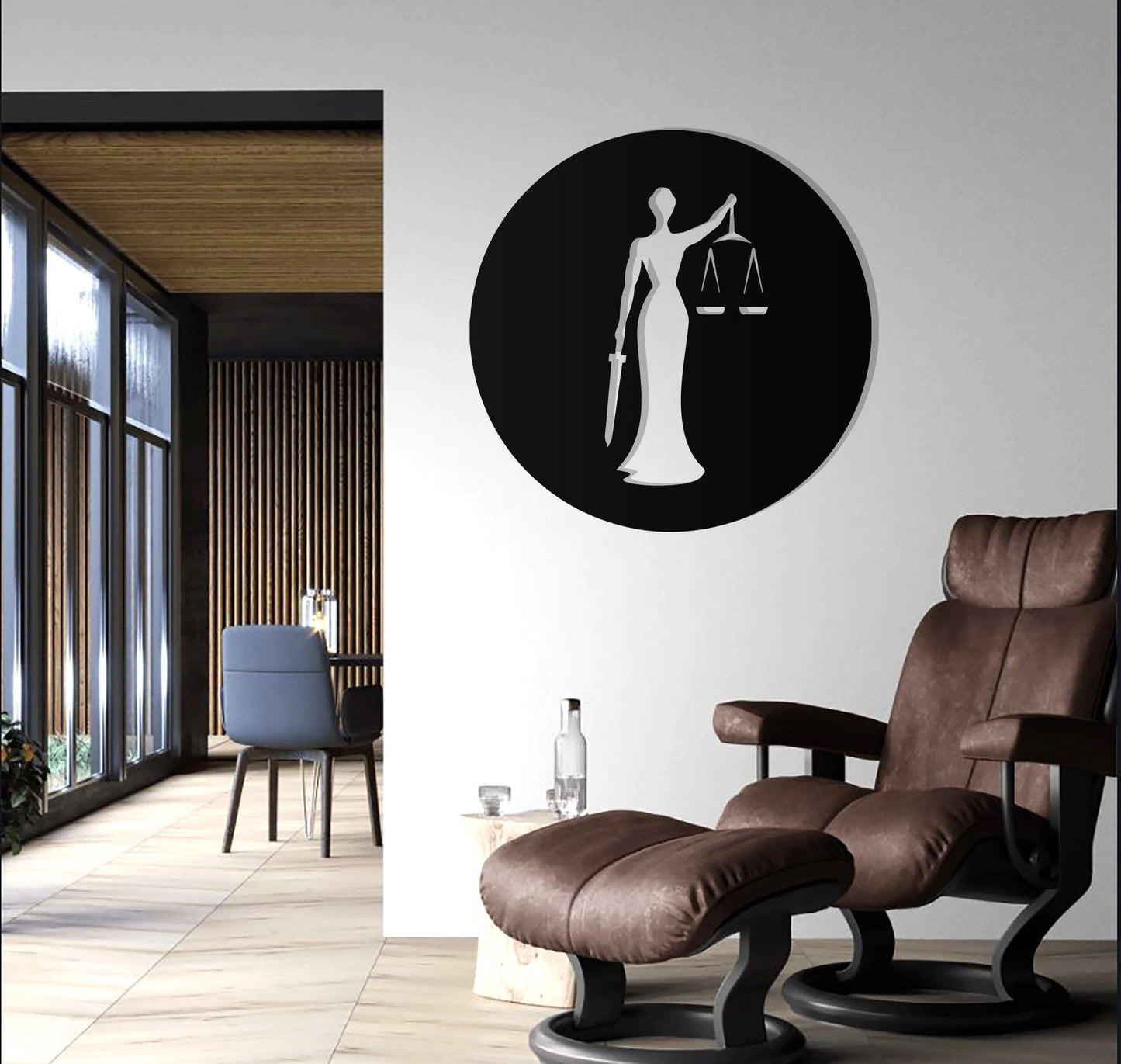 Themis, Justitia, Scales Of Justice, Lady Justice, Lawyer Gift, Law Office Wall Art, Lawyer, Metal Wall Decor, Metal Wall Sign Gift, Judge Laser Cut Metal Signs Custom Gift Ideas