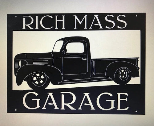 Metal Antique Truck Sign Metal House Sign