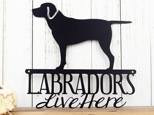 Labrador Lab Labrador Retriever Metal Sign Outdoor Wall Hanging Dog Sign Gift Metal