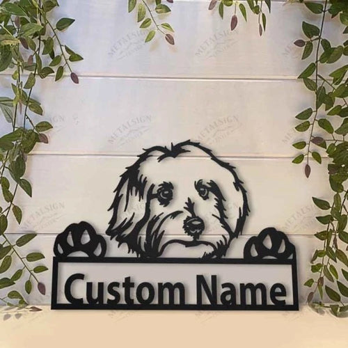 Maltese Personalized Metal Wall Decor, Cut Metal Sign, Metal Wall Art, Metal House Sign, Metal Laser Cut Metal Signs Custom Gift Ideas