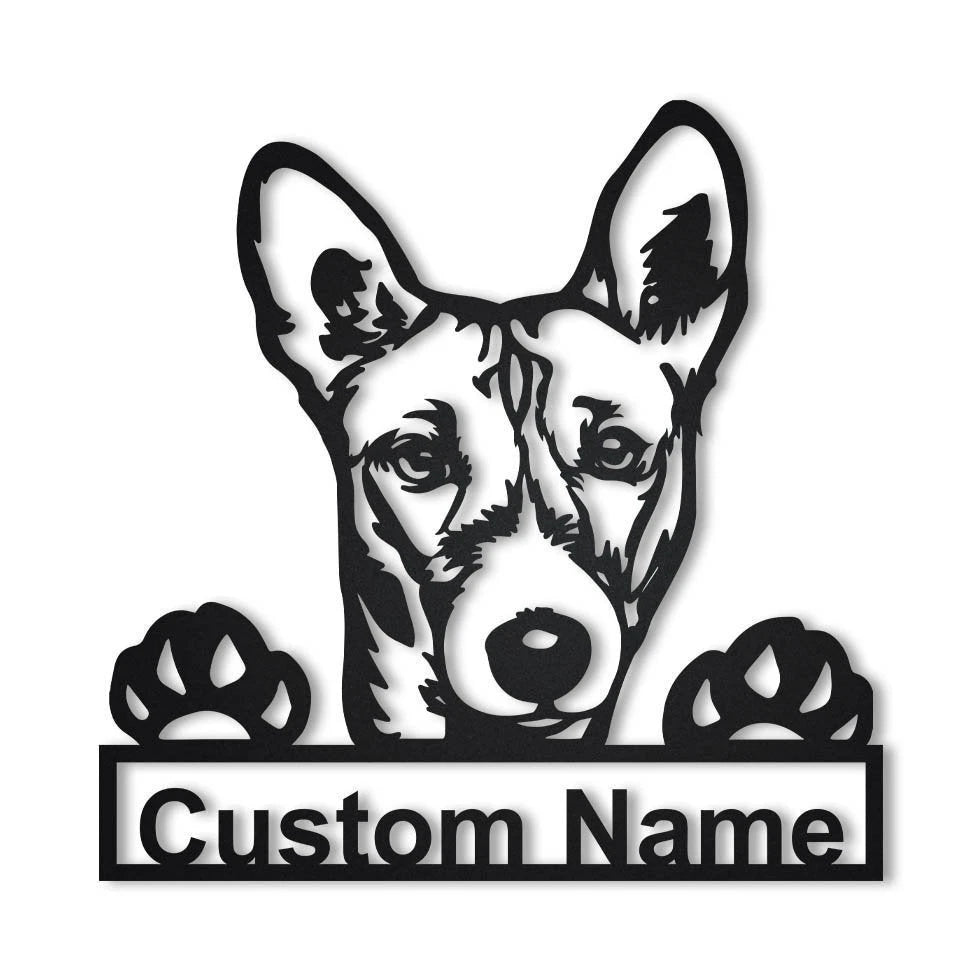 Personalized Basenji Dog Metal Sign Art, Custom Basenji Dog Metal Sign, Dog Gift, Birthday Gift, Animal Funny, Laser Cut Metal Signs Custom Gift Ideas