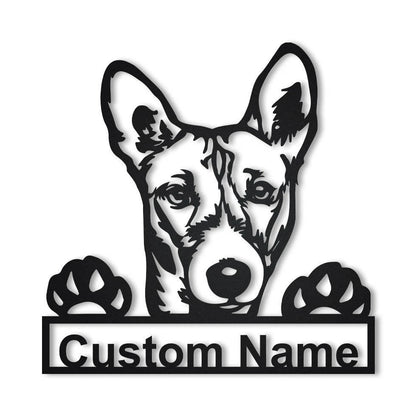 Personalized Basenji Dog Metal Sign Art, Custom Basenji Dog Metal Sign, Dog Gift, Birthday Gift, Animal Funny, Laser Cut Metal Signs Custom Gift Ideas