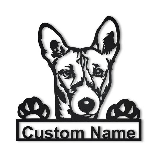 Personalized Basenji Dog Metal Sign Art, Custom Basenji Dog Metal Sign, Dog Gift, Birthday Gift, Animal - metal sign