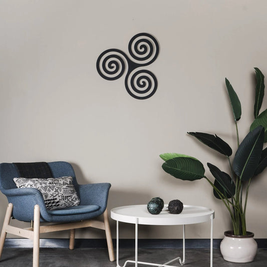 Triskelion Wall Art Decor Cut Metal Sign Laser Cut Metal Signs Custom Gift Ideas - 8 inches - metal sign