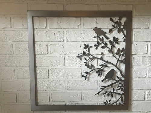 Metal Bird And Tree Wall Hang Cut Metal Sign Wall Metal Art