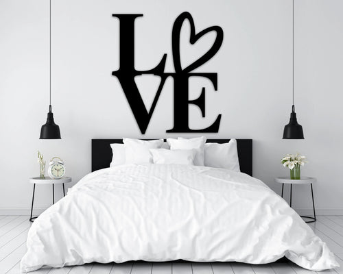 Handmade Metal Decor Love Premium Metal Sign Love Sign Valentines Day Sign For Family Love Sign Metal