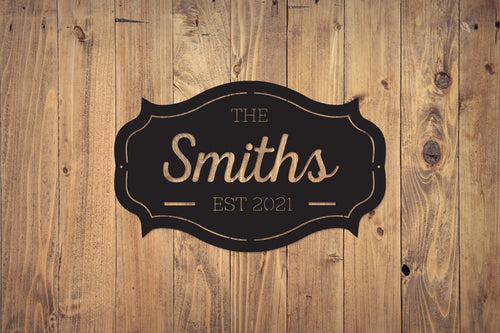 Custom Family Name Metal Sign Metal Name Sign Metal Signs