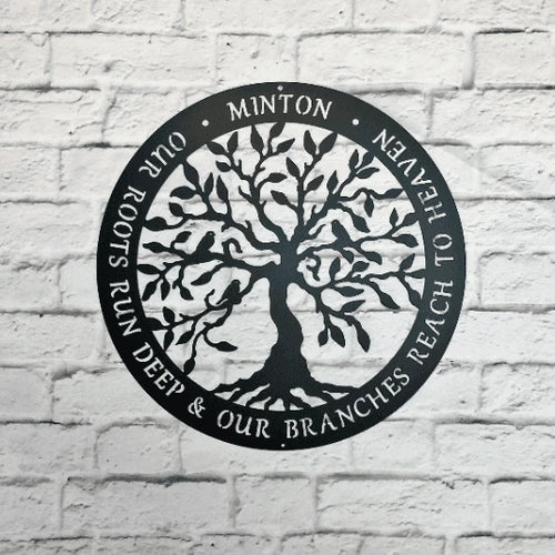 Our Roots Run Deep Cut Metal Sign Metal House Sign