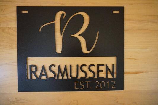 Established Sign, Establish Sign, Custom Metal Signs, Metal Sign Personalized, Custom New Home Gift - metal sign