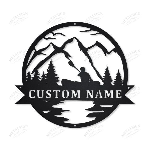 Great Outdoor Kayak Camping Personalized Metal Wall Decor, Cut Metal Sign, Metal Wall Art, Metal House Sign, Metal Laser Cut Metal Signs Custom Gift Ideas