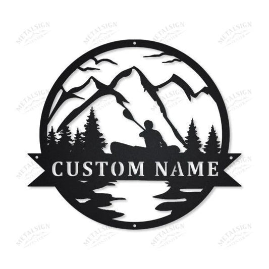 Great Outdoor Kayak Camping Personalized Metal Wall Decor, Cut Metal Sign, Metal Wall Art, Metal House - metal sign