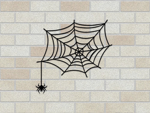 Halloween Spider Web Spider On The Web Metal Sign Halloween Themed Metal Sign Custom Metal Sign Wall Hanging Personalized Metal, Laser Cut Metal Signs Custom Gift Ideas