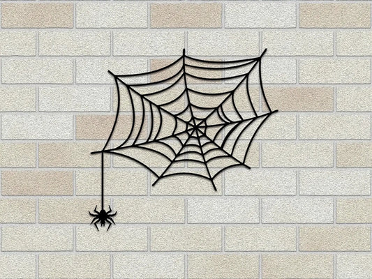 Halloween Spider Web Spider On The Web Metal Sign Halloween Themed Metal Sign Custom Metal Sign Wall - metal sign
