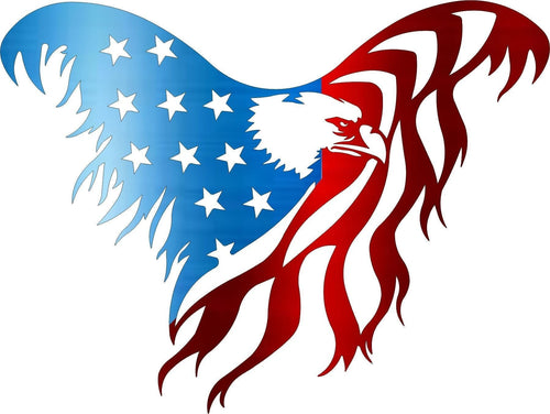 Red White Blue Independence Day 4th July American Eagle Patriotic Flag Eagle In God We Trust Patriotic Plaques