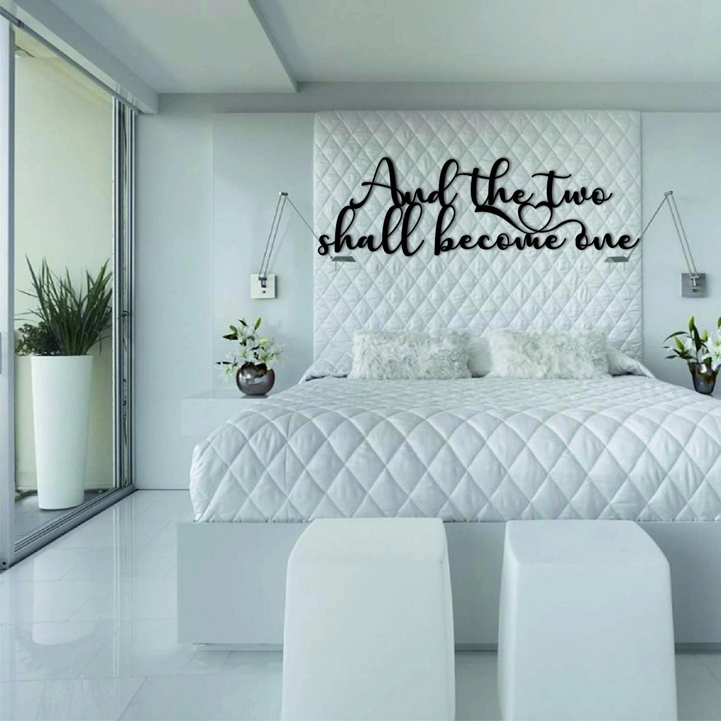 And The Two Shell Become One Metal Wall Sign Wall Hanging Office Metal Letters Quote Wall Sign Housewarming Gift