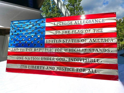 American Flag American Flag Sign us Flag Pledge Of Allegiance American Flag Wall Sign