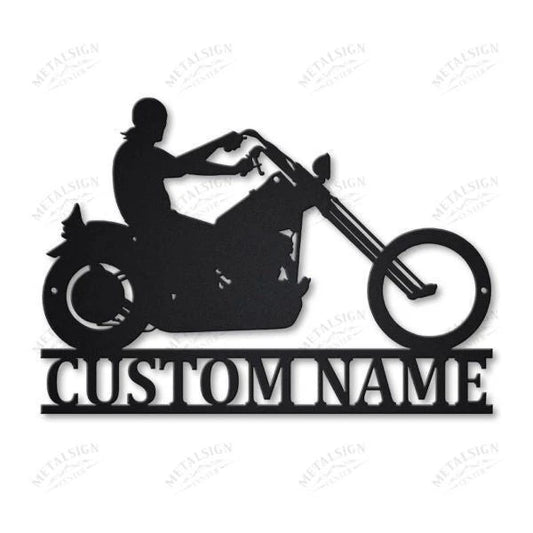 Motorcycle Personalized Metal Wall Decor Iii, Cut Metal Sign, Metal Wall Art, Metal House Sign, Metal - metal sign