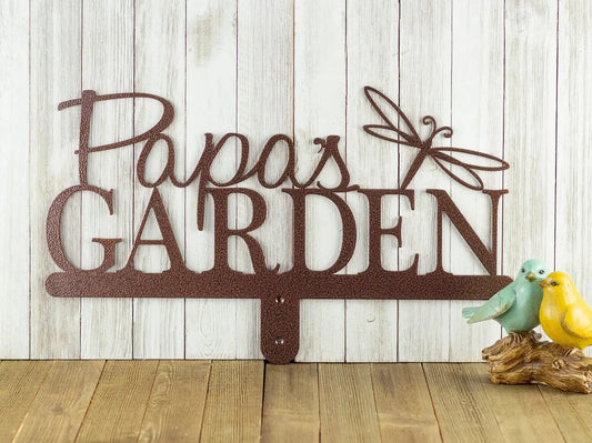 Personalized Garden Sign, Metal Garden Sign, Custom Garden Sign, Garden Decor, Name Sign, Laser Cut - metal sign