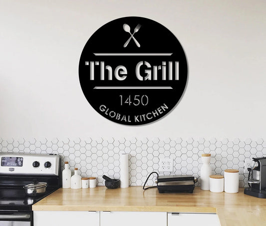 Personalized Backyard Bbq Metal Sign, Outdoor Wall Decor, Metal Wall Decor, Bbq Decor, Metal Sign, Grill - metal sign