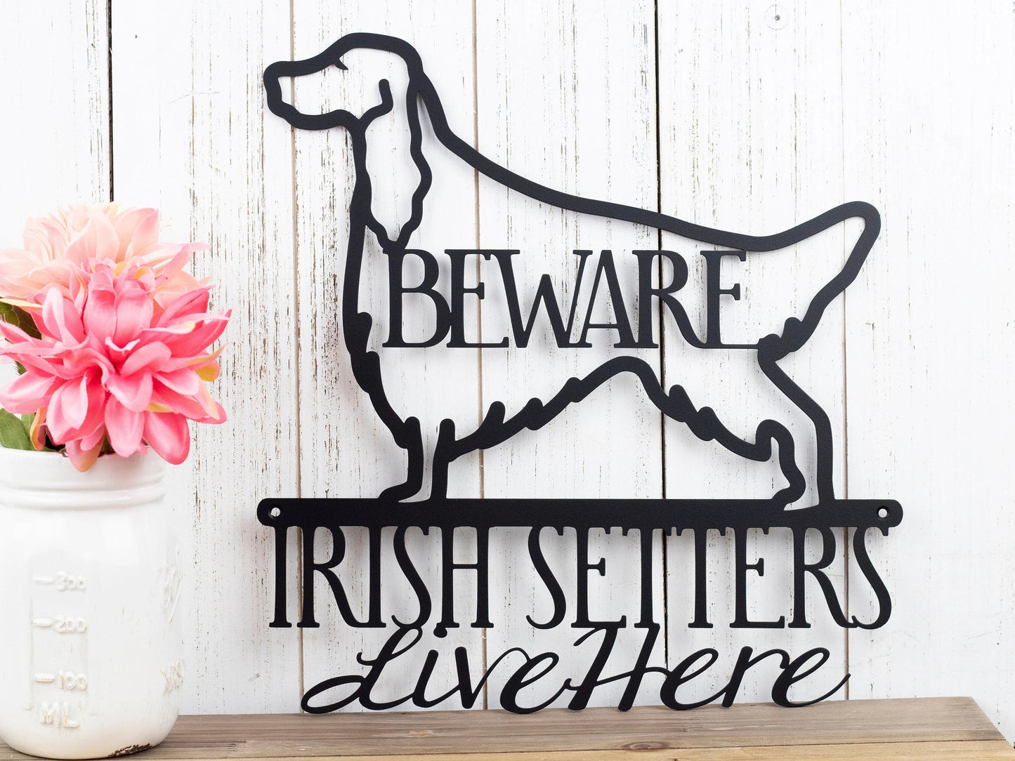 Irish Setter Red Setter Setter Dog Sign Metal Sign Metal Wall Decor Wall Hanging Sign