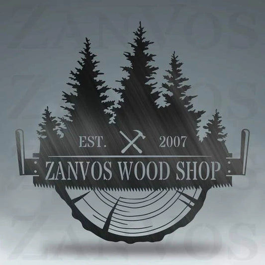 Crosscut Saw Monogram Customized Metal Signs, Custom Metal Sign, Custom Signs, Metal Sign Laser Cut Metal Signs Custom Gift Ideas - 8 inches - metal sign