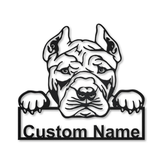 Personalized American Bully Dog Metal Sign Art, Custom Airedale Terrier Metal Sign, Airedale Terrier - metal sign