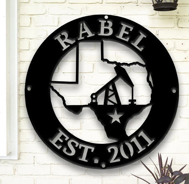 Oilfield Decor, Wall Art, Metal Wall Art, Pumpjack Art, Wyoming Decor, Ready To Hang Art, Midwest Art, Man Cave Decor, Oil Pump Jack Laser Cut Metal Signs Custom Gift Ideas