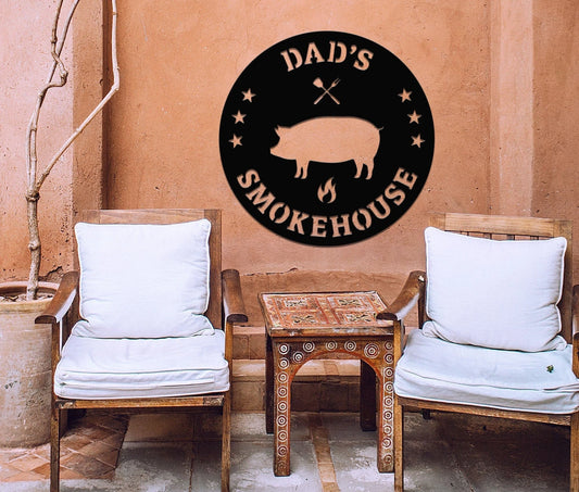 Personalized Metal Bbq Sign, Fire, Outdoor Sign, Bbq Sign, Outdoor Kitchen Metal Sign, Personalized Grill - metal sign