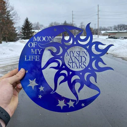 Moon Of My Life Customized Metal Signs, Custom Metal Sign, Custom Signs, Metal Sign Laser Cut Metal Signs Custom Gift Ideas