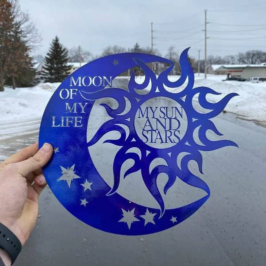 Moon Of My Life Customized Metal Signs, Custom Metal Sign, Custom Signs, Metal Sign Laser Cut Metal Signs Custom Gift Ideas - 8 inches - metal sign