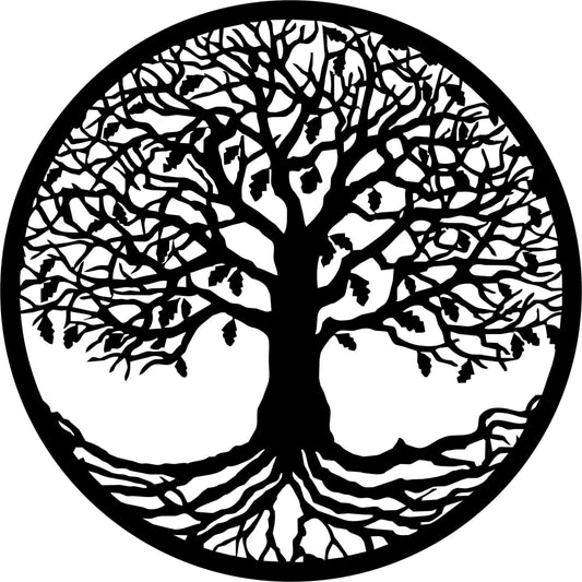 Tree Of Life Metal Sign Wedding Gift Housewarming Gift Large Stainless Steel Carbon Steel Weatherproof - 8 inches - metal sign