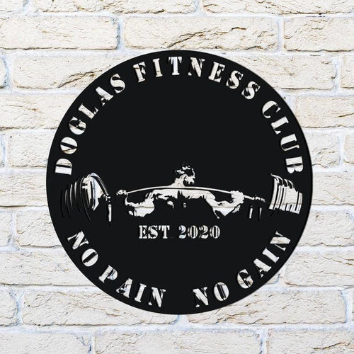 Custom Digital Gym Sign Design Metal Sign, Cut Metal Sign Laser Cut Metal Signs Custom Gift Ideas
