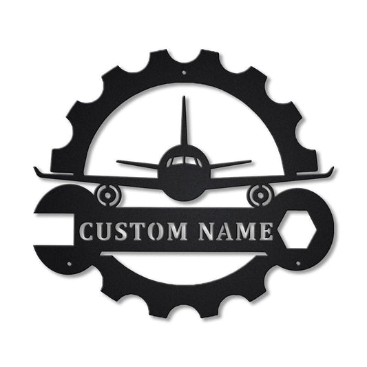 Personalized Aircraft Mechanic Metal Sign Art, Custom Aircraft Mechanic Metal Sign, Aircraft Mechanic - metal sign