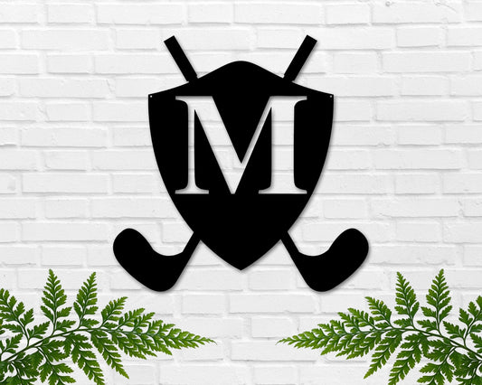 Personalized Golf Gift, Metal Gold Sign, Kids Room Decor, Custom Golf Sign, Groomsmen Gift, Golf Wang - wedding detail