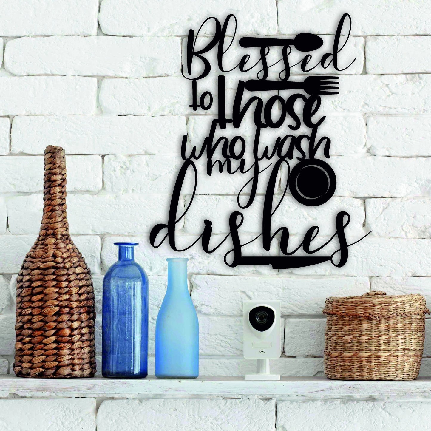 Blessed To Those Who Wash My Dishes Kitchen Wall Decor Housewarming Gift
