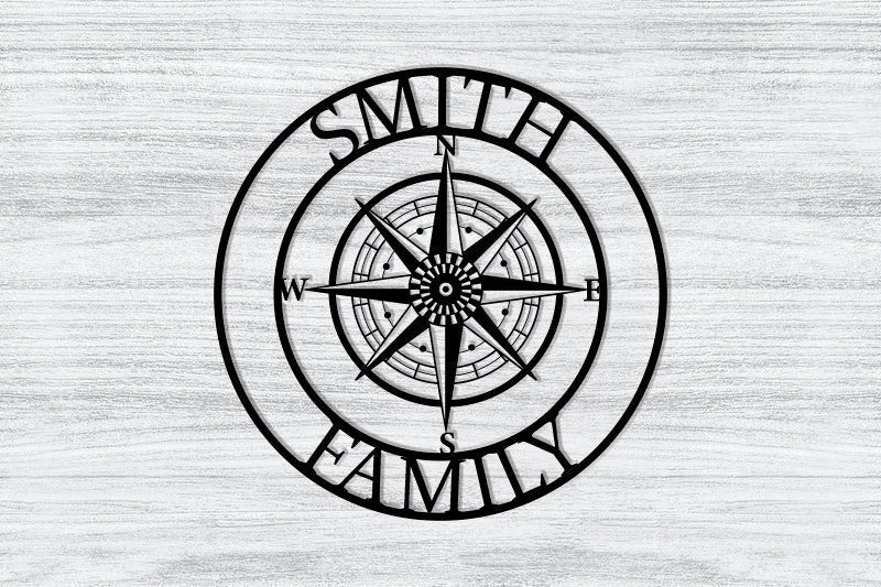 Personalized Compass Metal Sign Custom Coordinates Nautical Address Wall Art Coordinates Wall Decor Housewarming Nautical Compass, Laser Cut Metal Signs Custom Gift Ideas