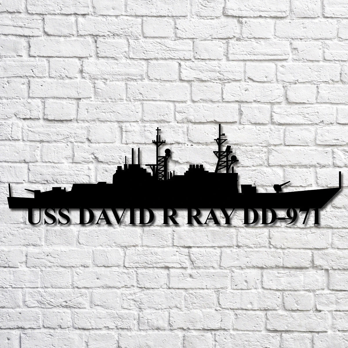 Uss David R Ray Dd971 Navy Ship Metal Art, Custom Us Navy Ship Cut Metal Sign, Gift For Navy Veteran, Navy Ships Silhouette Metal Art, Navy Home Decor Laser Cut Metal Signs Custom Gift Ideas