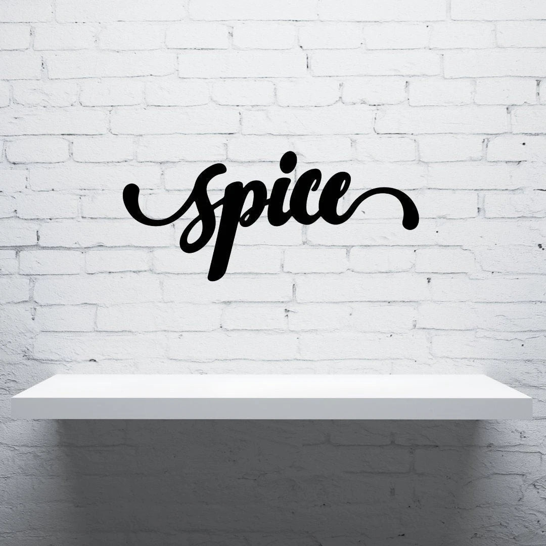 Spice Sign Cut Metal Sign Wall Decor Metal Sign Metal Art