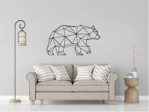 Bear Geometric Bear Wall Decor Metal Wall Decor 002
