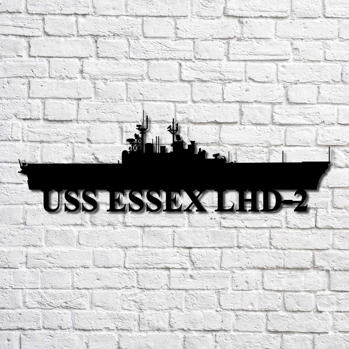 Uss Essex Lhd2 Navy Ship Metal Art, Custom Us Navy Ship Cut Metal Sign, Gift For Navy Veteran, Navy Ships Silhouette Metal Art, Navy Home Decor Laser Cut Metal Signs Custom Gift Ideas