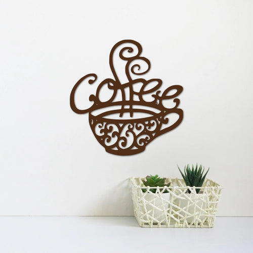 Coffee Cup Sign Metal Coffee Sign Gifts For Coffee Lovers Coffee Basket Kitchen Decor Office Coffee Sign Barista Decor