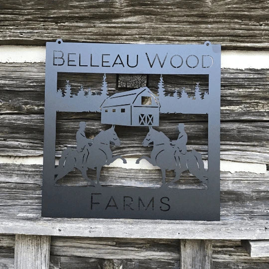 Tennessee Walking Horse Ranch Sign Cut Metal Sign Metal House Sign