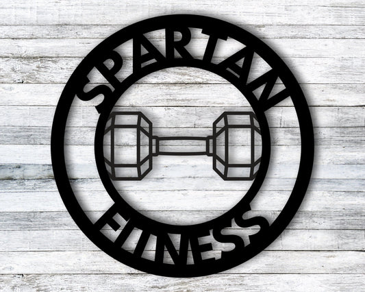 Personalized Home Gym Sign, Personalized Workout Sign, Custom Metal Home Gym Sign, Gym Business Sign - metal sign